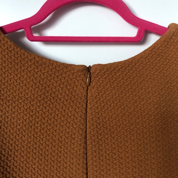 ANTHRO Noon & Night Dress by Ganni Gold Sleeveless Fit & Flare Textured Knit - Picture 6 of 8